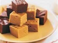 Fudge is shown made with and without the unsweetened chocolate.