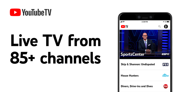 Youtube Tv Watch Dvr Live Sports Shows News