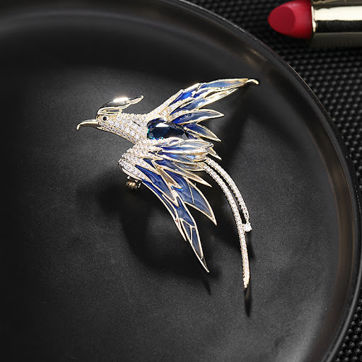 Title 2, Light Luxury High-end Phoenix Brooch for Women ...
