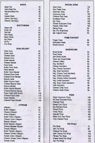 Vrindavan menu 1