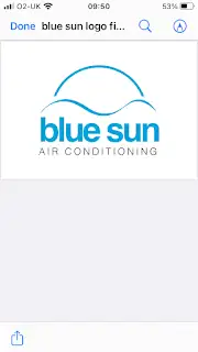 Blue Sun Air Conditioning Logo