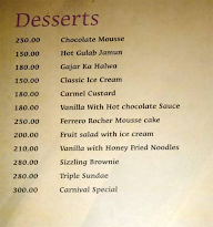 Carnival Restaurant & Bar menu 3