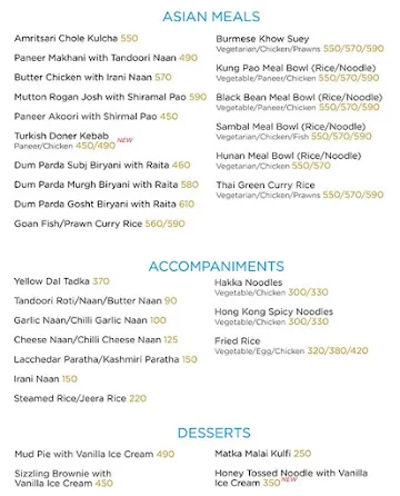 Boardwalk by Flamboyante menu 