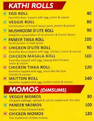 Taste Drive, TDI Mall menu 1