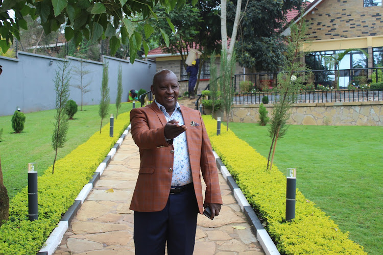 Nyeri governor Mutahi Kahiga during the interview in Nyeri town on Wednesday
