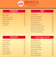 KBR Reddy's Restaurant  menu 2