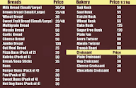 Cakes & Bakes menu 2