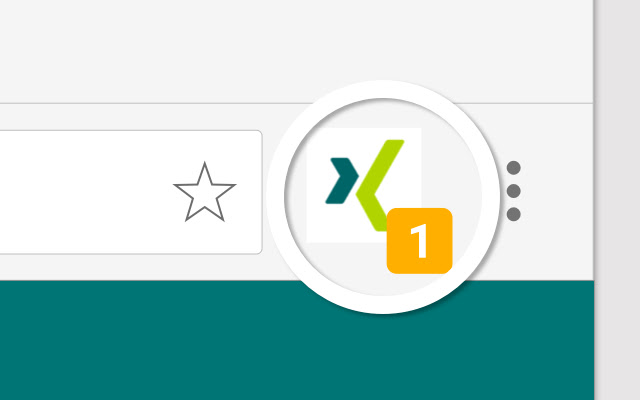 XING Notifications chrome extension
