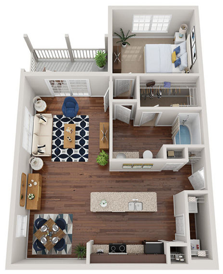 Andover Rendered Floorplan Diagram