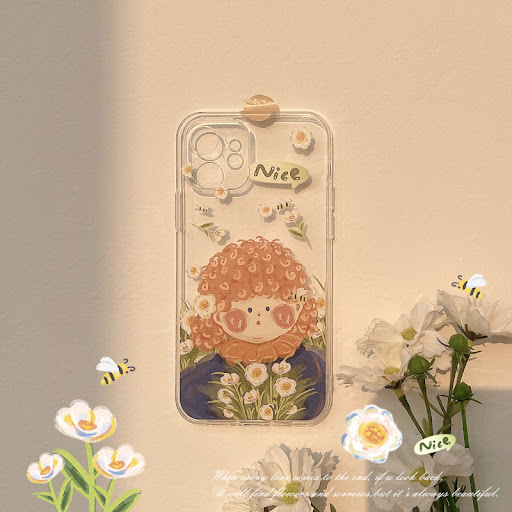 Title 3, Oil Painting Silicone Transparent Phone Case fo...