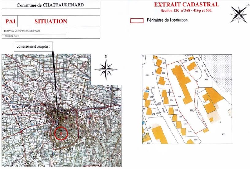  Vente Terrain à bâtir - 310m² à Châteaurenard (13160) 