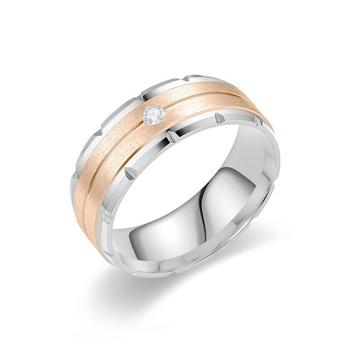 Title 6, Titanium Steel Diamond-studded Ring. Experience...