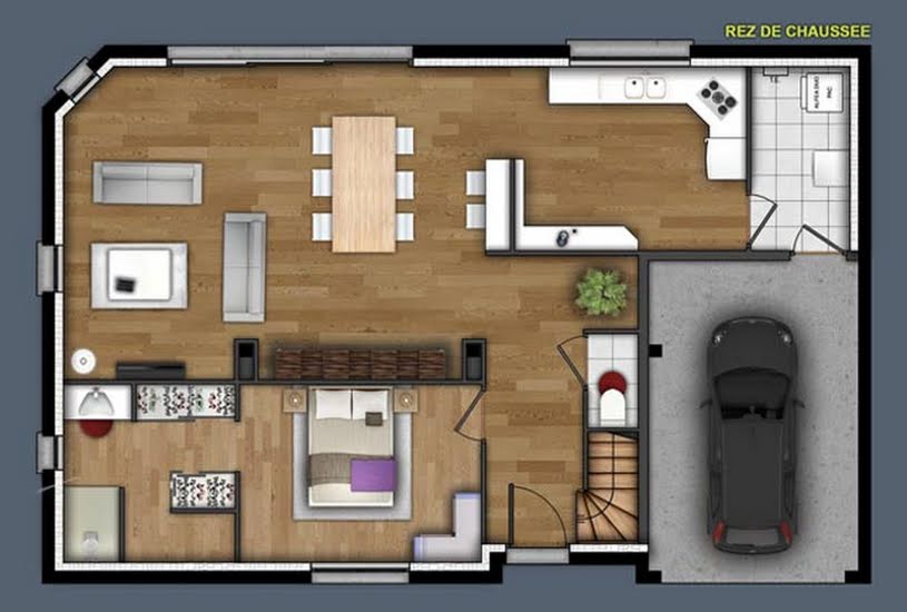  Vente Terrain + Maison - Terrain : 615m² - Maison : 137m² à Martot (27340) 