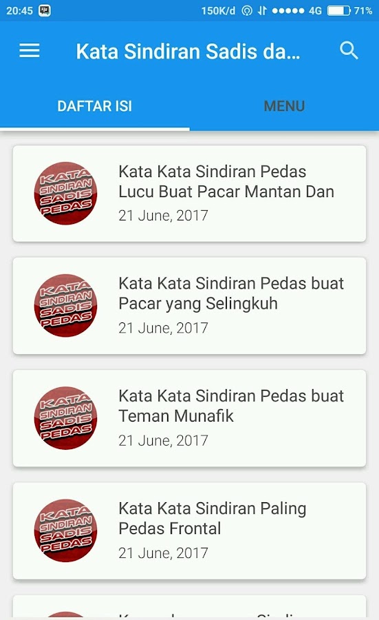 Kata Sindiran Sadis Pedas Android Apps Google Play Screenshot Gambar