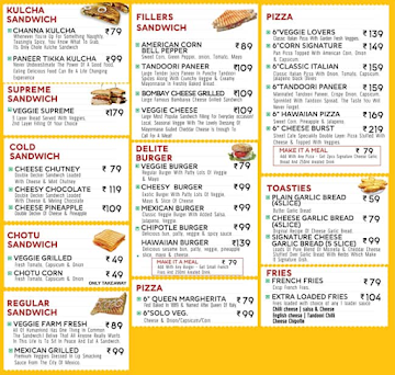 Street Cafe menu 