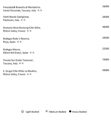 Dashanzi - JW Marriott menu 