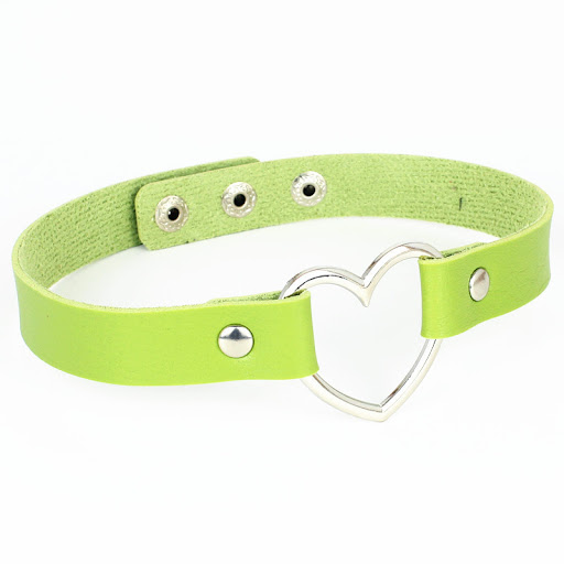 Title 7, pu leather love necklace