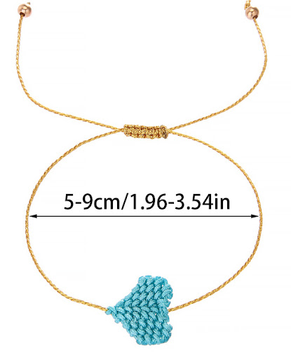 Title 1, Friendship Chain Bohemian Hand-woven Colorful S...
