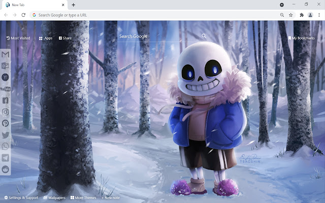 Undertale Wallpaper New Tab