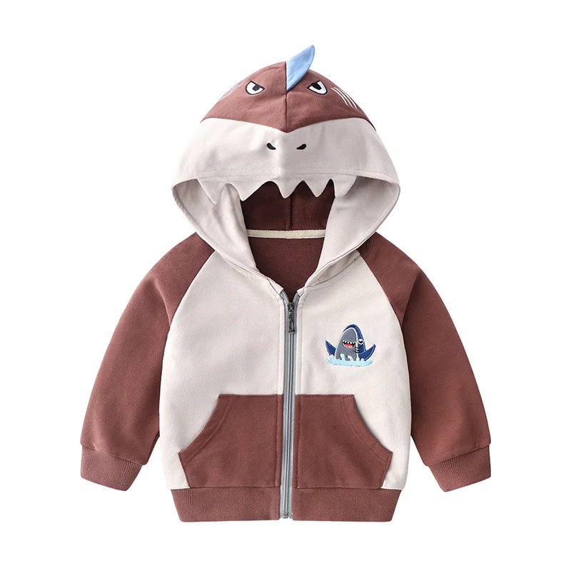 Kinder cartoon katoenen cardigan jas met capuchon. Warm, zacht en comfortabel, perfect voor dagelijks gebruik en om kinderen warm te houden. Ideaal voor de lente en herfst.