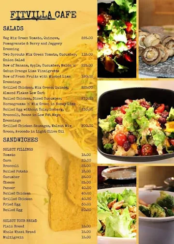 Fitvilla Cafe menu 