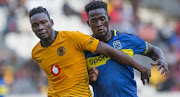 Eric Mathoho of Kaizer Chiefs and Siphelele Mthembu of Cape Town City FC during the Mpumalanga Cultural Experience Cup match at Mbombela Stadium on July 28, 2018 in Nelspruit, South Africa. 