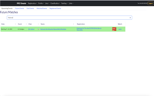 TP UX for IPSC Ontario