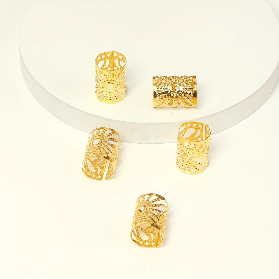 DIY pruik dreadlocks ornament accessoires, metalen geometrie mesh vlecht haarclip. Maak unieke kapsels.