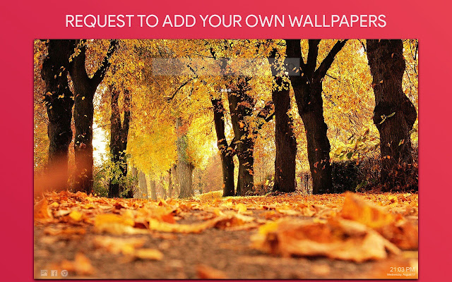 Fall Wallpaper HD Custom New Tab