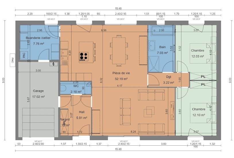  Vente Terrain + Maison - Terrain : 518m² - Maison : 103m² à Sailly-Labourse (62113) 