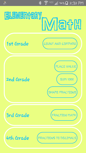 Elementary Math : Grades 1 - 4