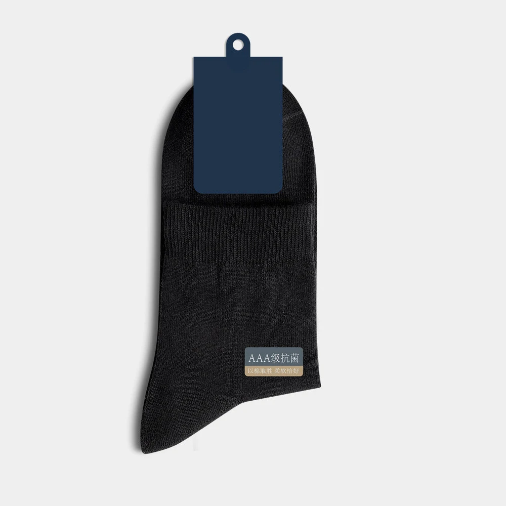 Title 12, Mens Antibacterial Cotton Mid-calf Socks, offe...