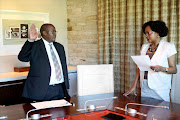 Brian Molefe sworn in at parliament, Thursday 23 February 2017.
Picture: PARLIAMENTRSA/Puzi