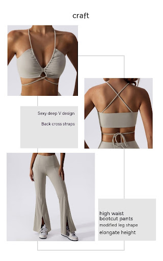 Title 18, Camisole Yoga Bra Outer Wear with Straps and Be...