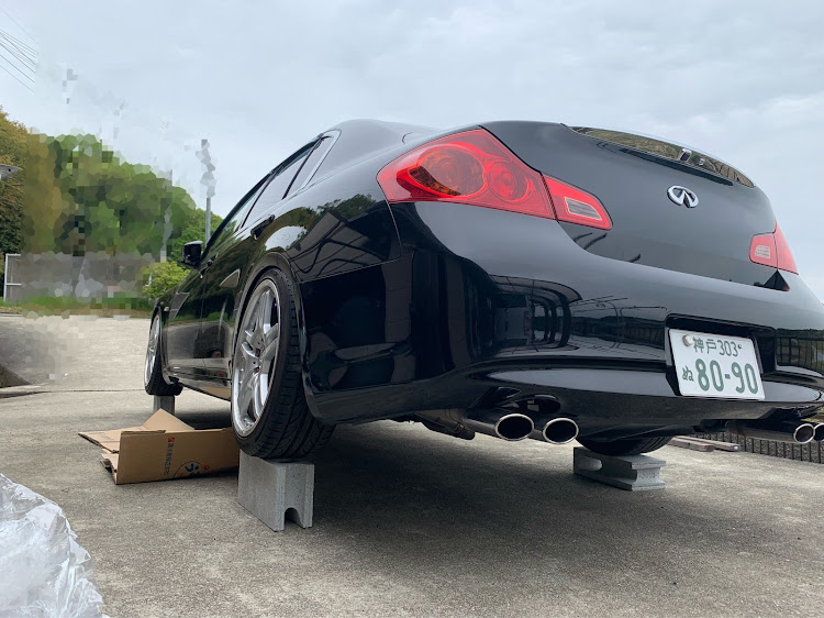 スカイラインのサイドステップ取付・スカイライン・V36スカイライン・気持ちがいいに関するカスタム事例の投稿画像1枚目