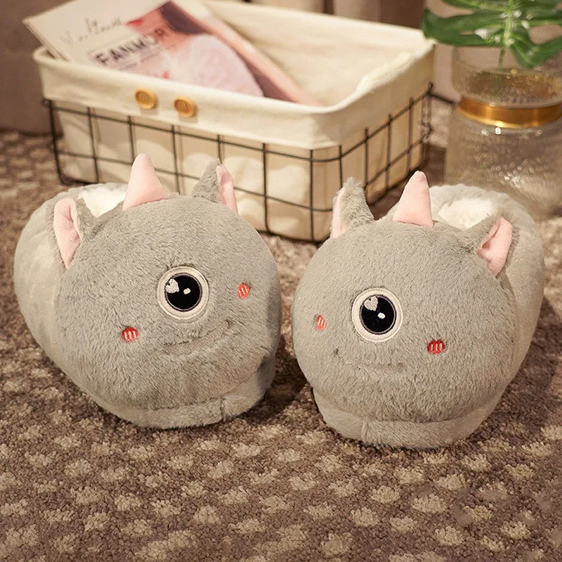 Household Bag With Cute Plush Cotton Slippers. Enjoy ultimate comfort and relaxation at home with this perfect cozy set 