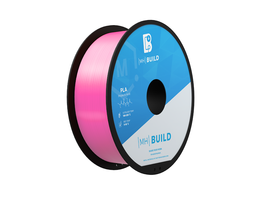 Silky Pink MH Build Series PLA Filament - 2.85mm (1kg)