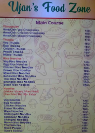 Ujan's Food Zone menu 1