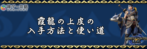 霞龍の上皮