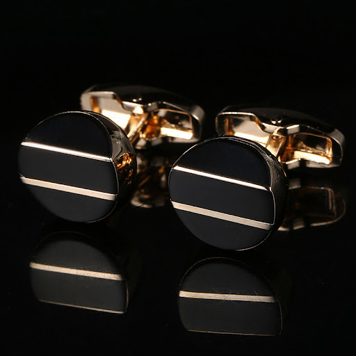 Title 1, Rose Gold Round Cuff Studs, European and Americ...