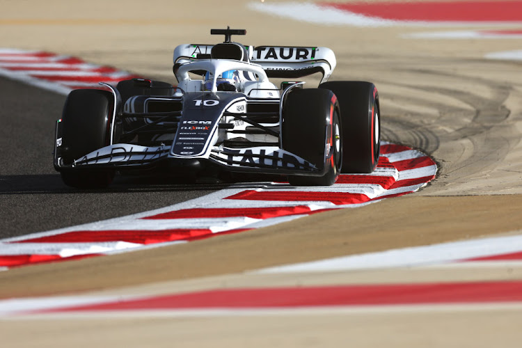 Pierre Gasly on track during practice before the F1 Grand Prix of Bahrain at Bahrain International Circuit on March 18.