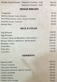 Royal Dine menu 8