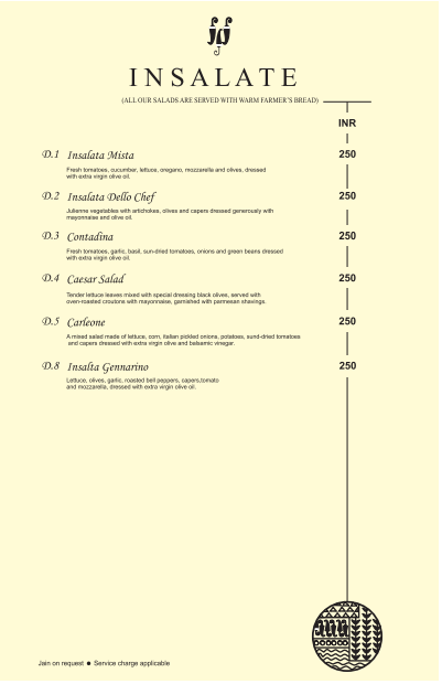 Riso menu 