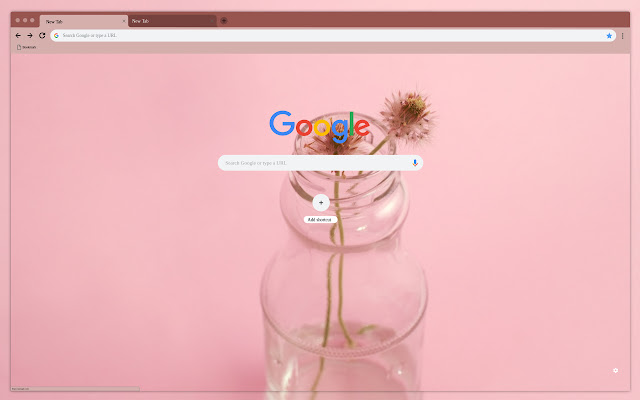 Pink flowers chrome extension