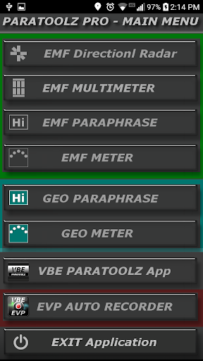 VBE PARATOOLZ PRO Ghost Hunting Application