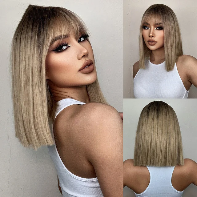 Title 21, Modne Blond Pasemka Gradient i Stylowe Grzywki ...