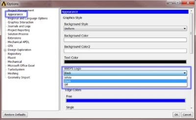 ANSYS - Настройки отображения в ANSYS Workbench