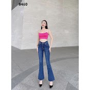 Quần Jeans Nữ Ống Loe Dài Lưng Siêu Cao