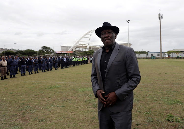 Police Minister Bheki Cele in Durban.