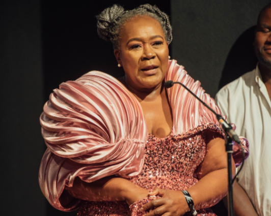 Connie Chiume walked away with an Anansi Award at the Joburg Film Festival awards that took place on Saturday at Theatre of the Square at Nelson Mandela Square. Supplied